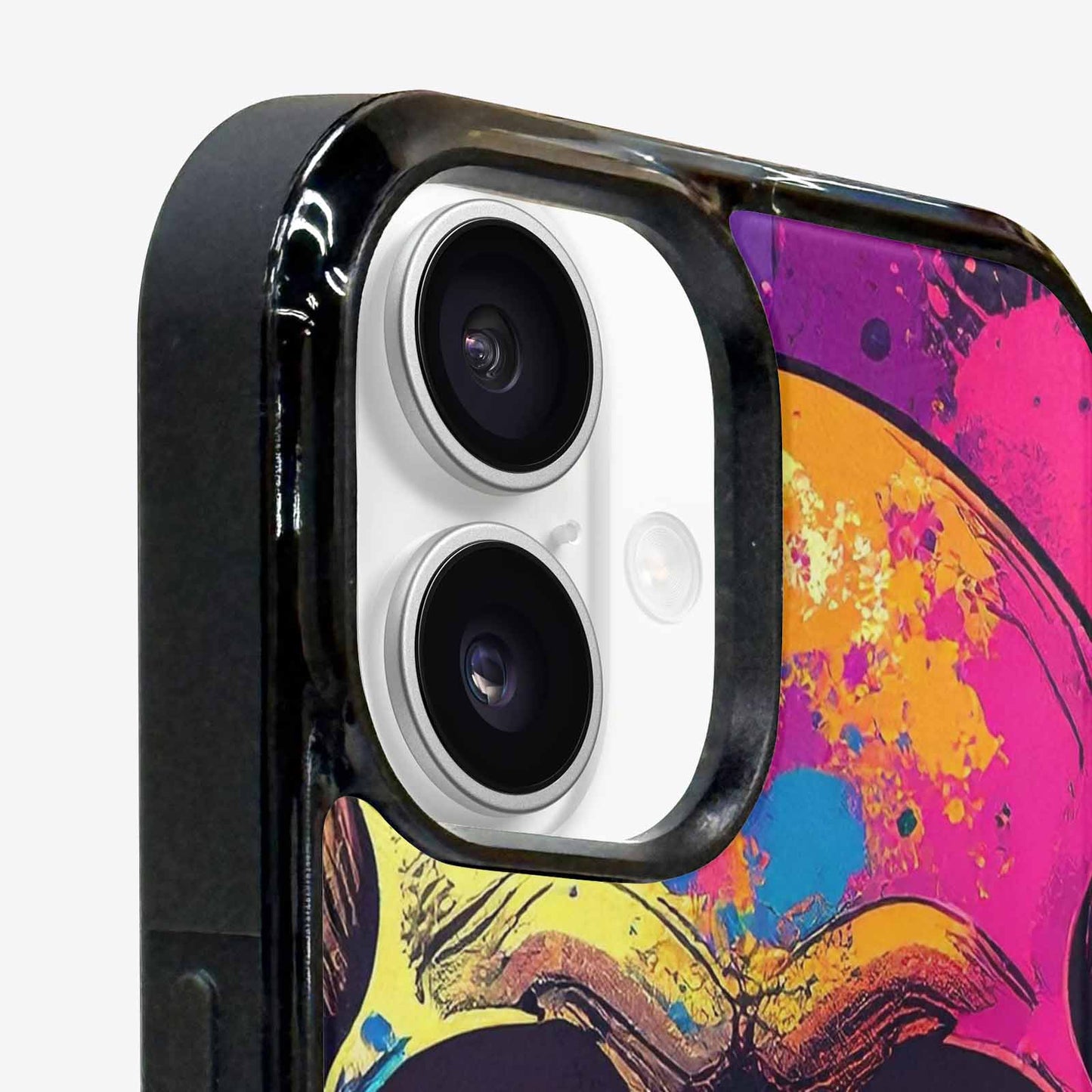 iPhone 16 Plus Case — Skulls Splatter Comic, Personalized Phone Case
