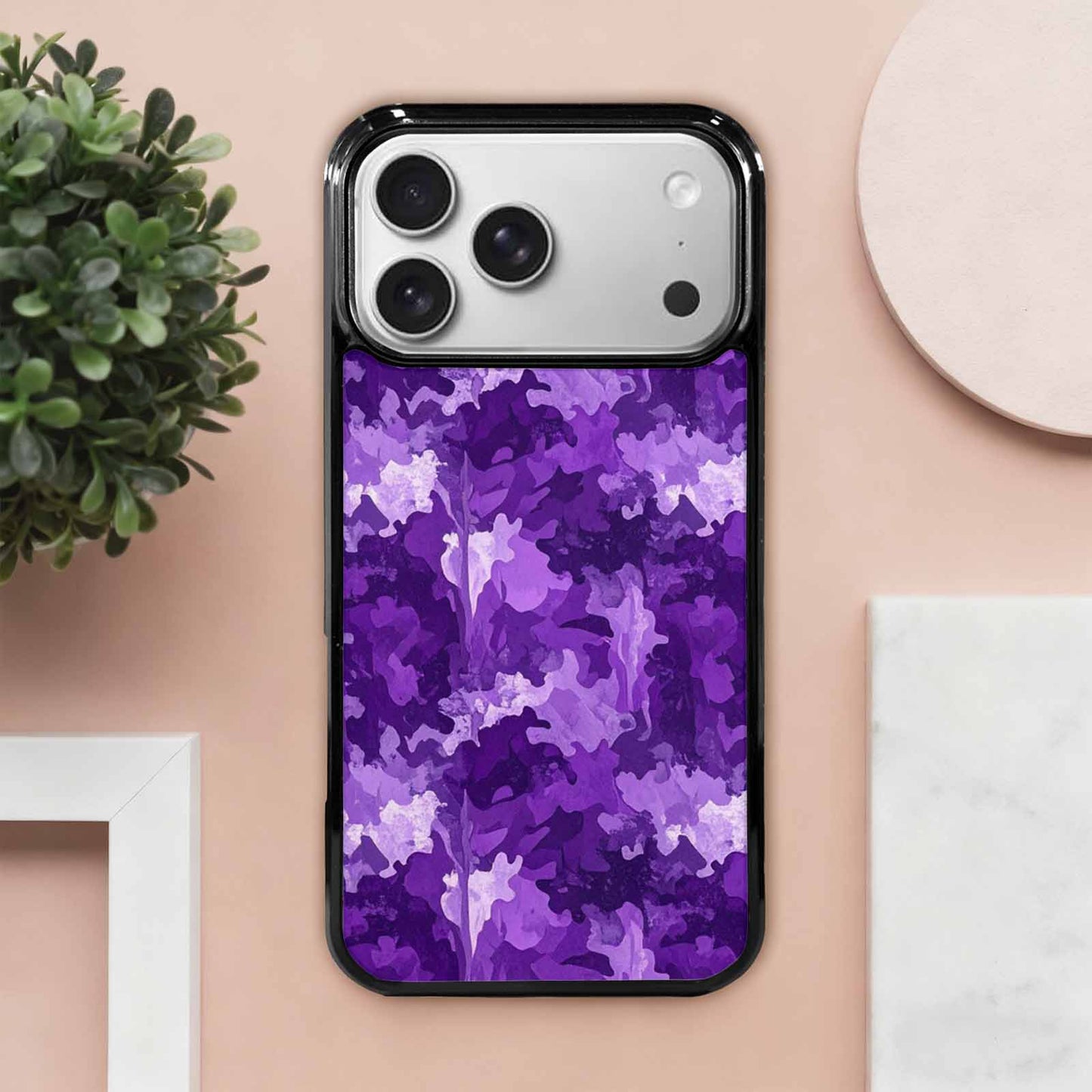 iPhone 17 Pro Max Case — Small Military Camouflage Blotch Camo, Custom Made Phone Cover