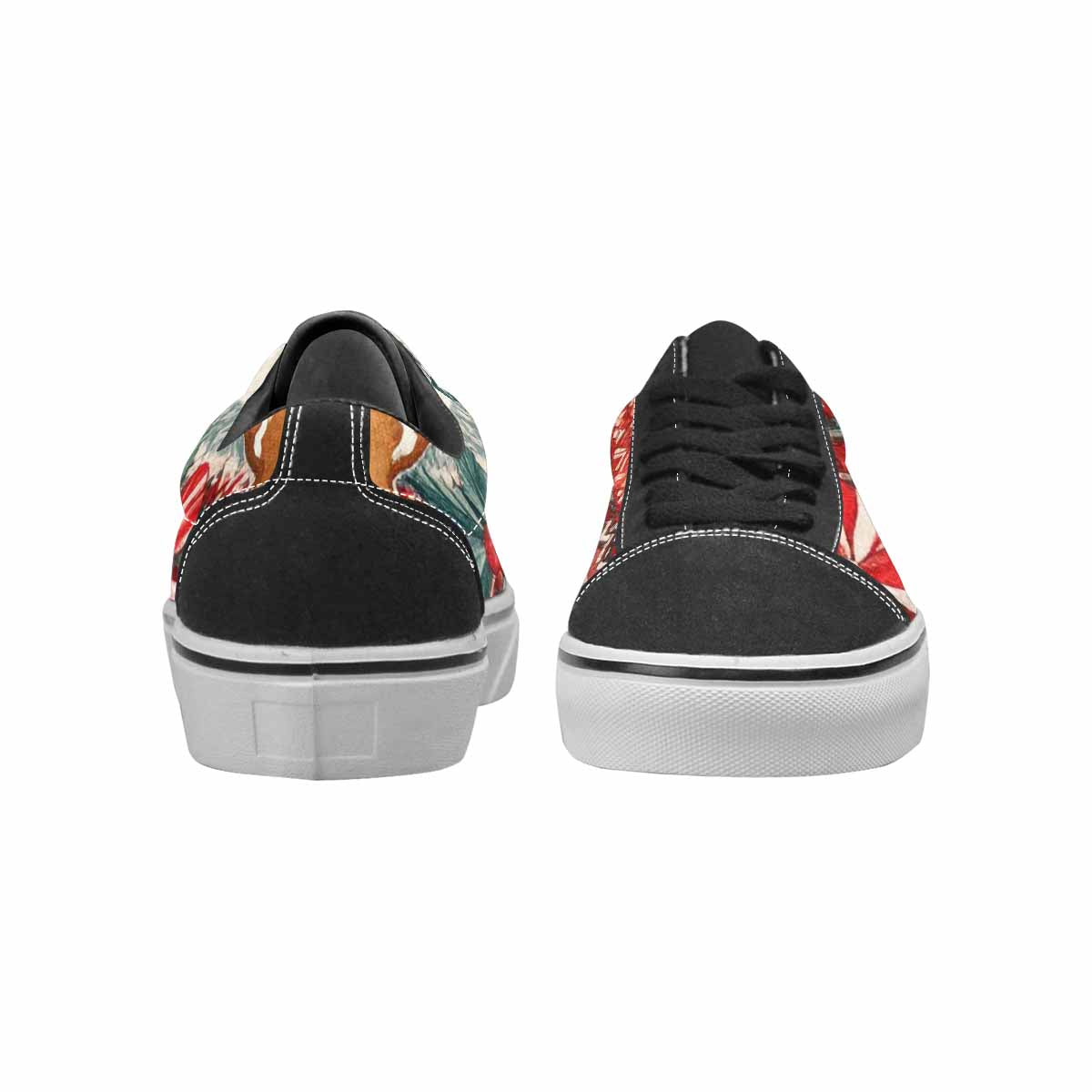 WOMEN'S Christmas Holly Snowflake Canvas Lace-Up Grunge Custom Sneakers
