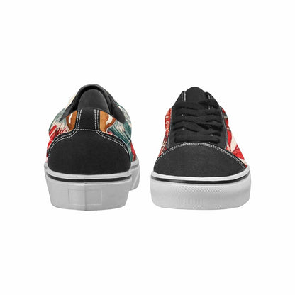WOMEN'S Christmas Holly Snowflake Canvas Lace-Up Grunge Custom Sneakers