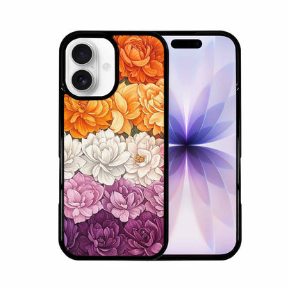 iPhone 17 Case — Lesbian Flag Color Theme Original Art, Customized Protective Case