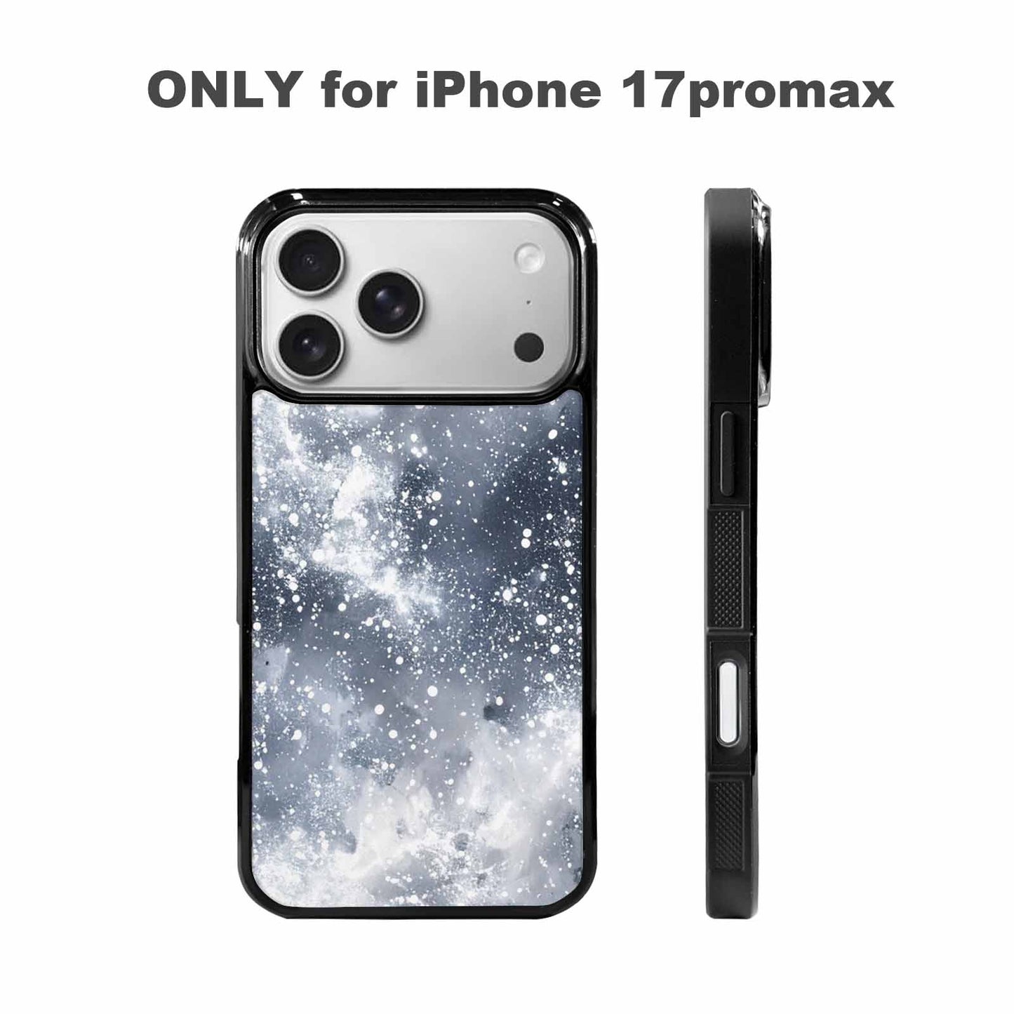 iPhone 17 Pro Max Case — Galaxy Art Silver White Galaxy Space, Original Design Phone Case