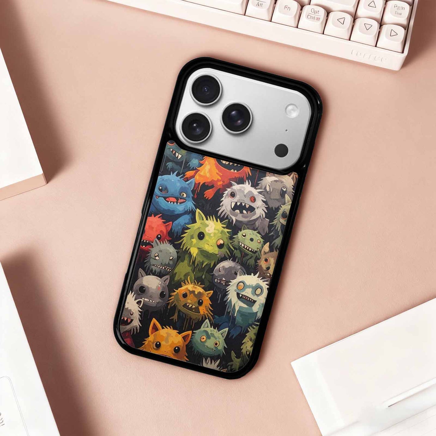 iPhone 17 Pro Case — Monsters Camomonsters Pattern U0v Camo, Original Design Phone Case