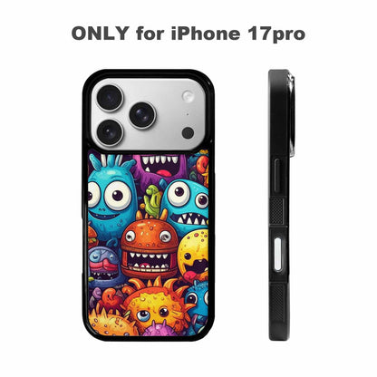 iPhone 17 Pro Case — Small Cartoon Monster Character Pattern Cartoon, Original Design Phone Case