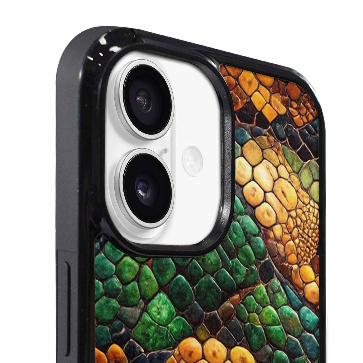 iPhone 17 Case — Small Snake Skin Reptile Original Art, Custom Printed Phone Case