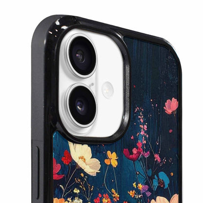 iPhone 17 Case — Shadowy Glitch Floral Pattern Floral, Custom Made Phone Cover