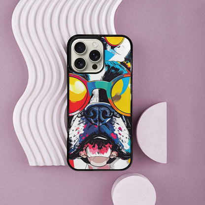 iPhone 16 Pro Max Case — French Bulldog Pop Art Pattern, Custom Print Case Cover
