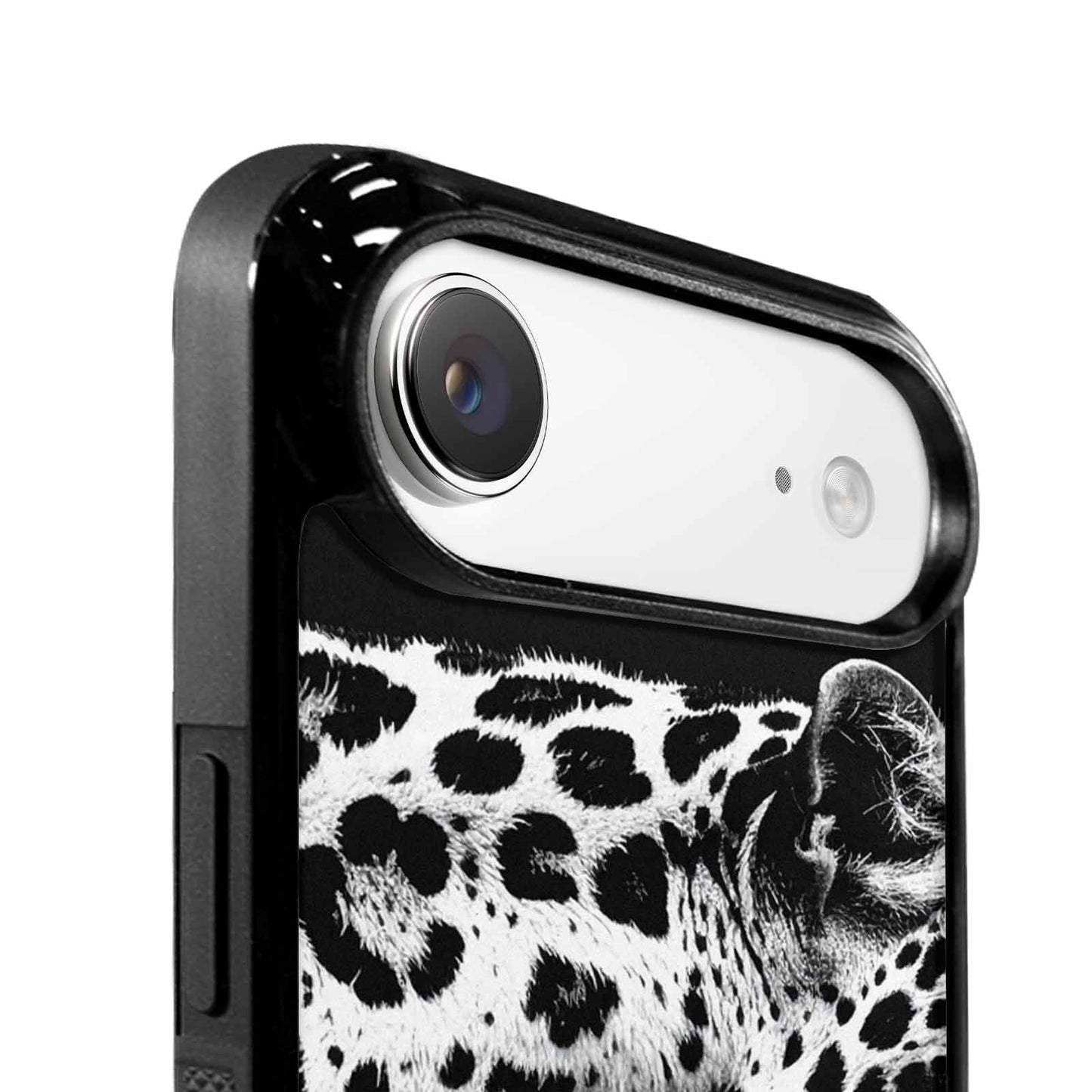 iPhone 17 Air Case — Leopard Print Black And White Animal, Customized Protective Case