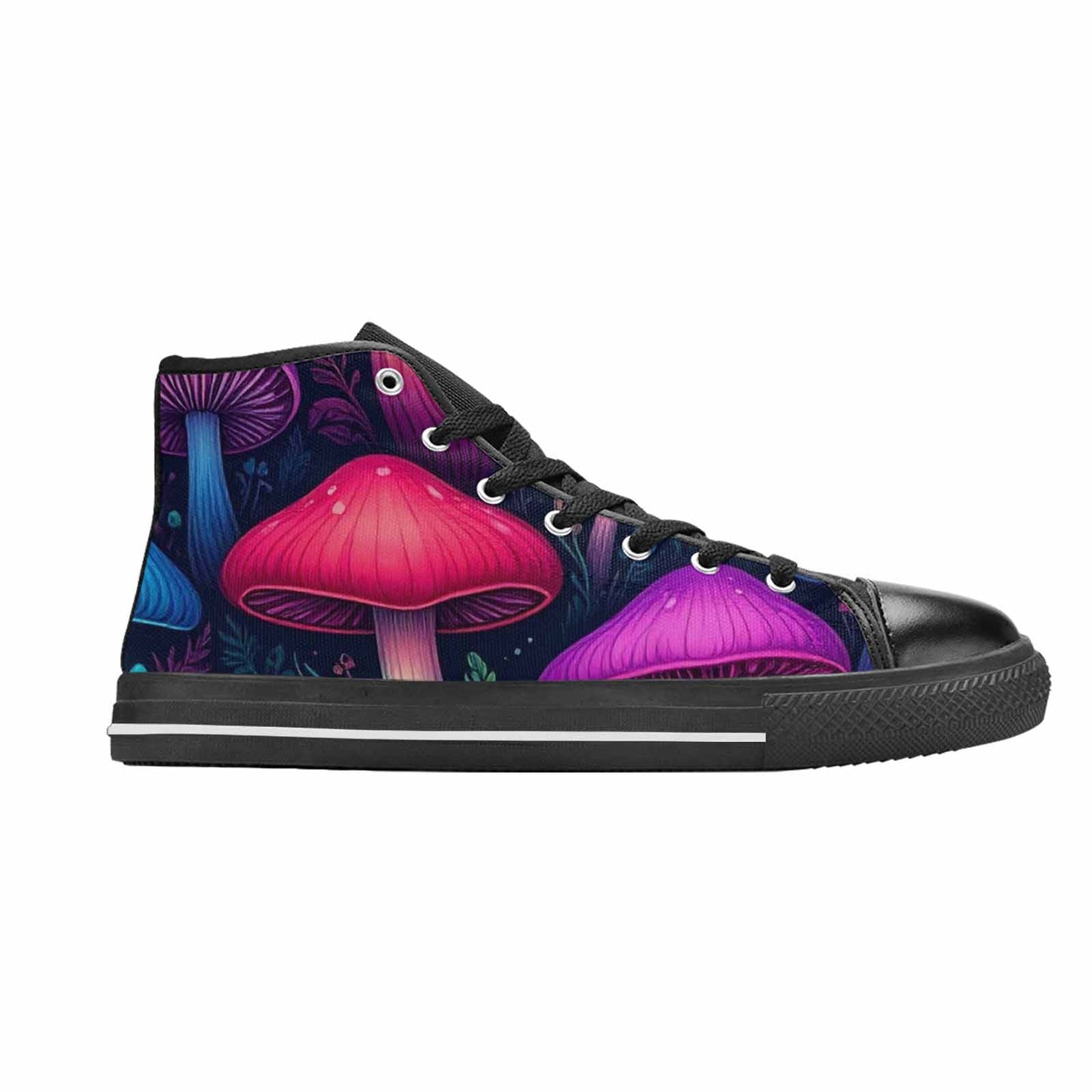 WOMEN'S Psychedelic Mushroom High Top Canvas Aesthetic Sneakers