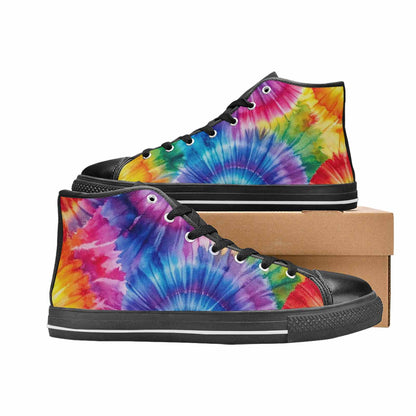 MEN'S Tie Dye - High Top Canvas Cottagecore Sneakers