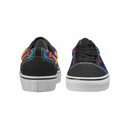 MEN'S Tie Dye Mandala Canvas Lace-Up Neon Fantasy Custom Sneakers