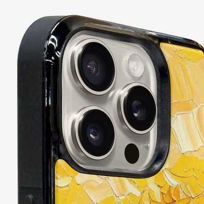 iPhone 16 Pro Max Case — Impressionist Sunflower Brushstroke Pattern Hundreds Of, Customized Protective Case