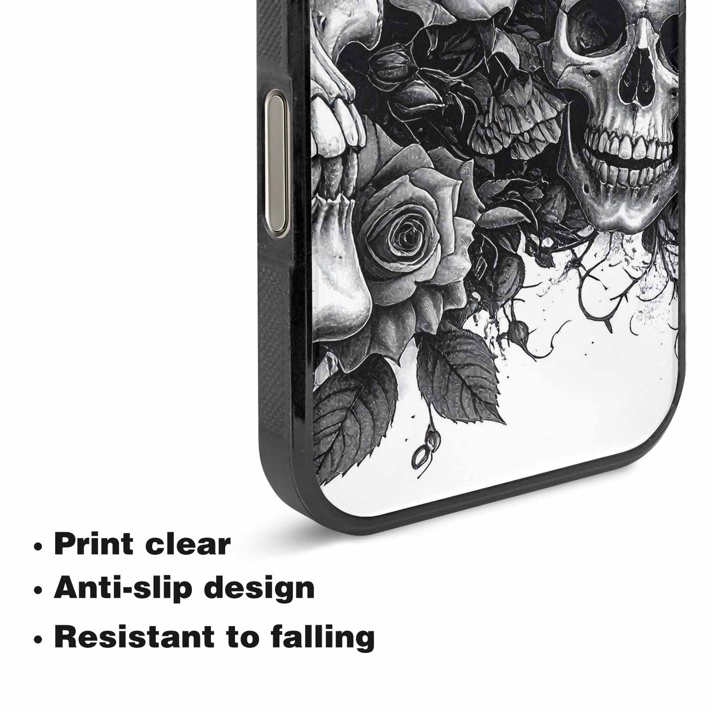 iPhone 16 Pro Max Case — Skull Gothic Art Dark Original, Custom Designed Case Cover
