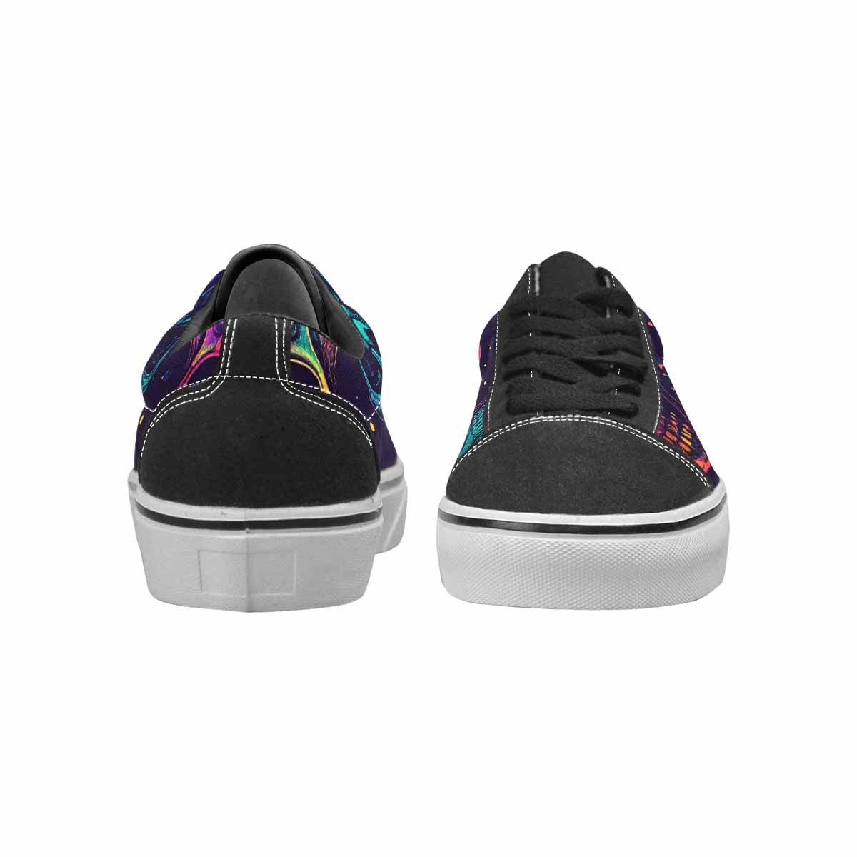 WOMEN'S Galaxy Skulls Canvas Lace-Up Dreamcore Sneakers