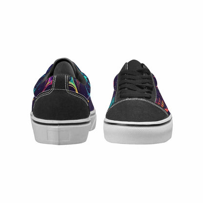 WOMEN'S Galaxy Skulls Canvas Lace-Up Dreamcore Sneakers