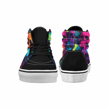 MEN'S 1000s Skulls Digital Camo High Top Canvas Cottagecore Custom Sneakers