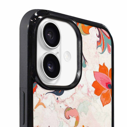 iPhone 17 Case — Marble Floral, Custom Phone Case