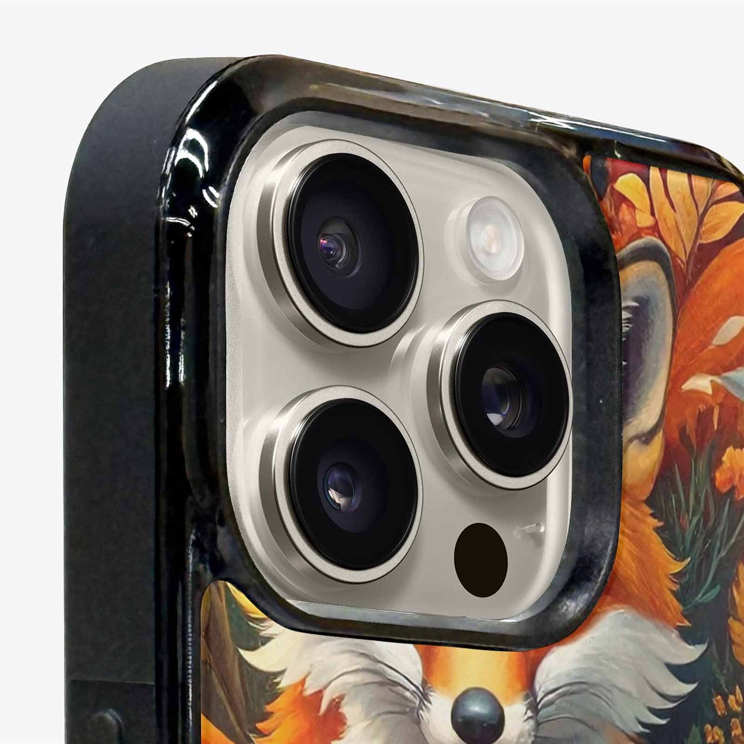 iPhone 15 Pro Max Case — Fox Forest Fox Forest Pattern Hundreds, Custom Printed Phone Case
