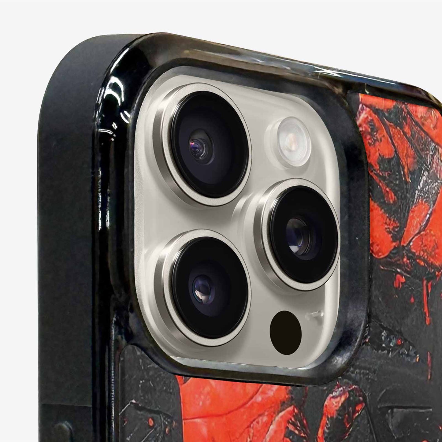 iPhone 15 Pro Max Case — Halloween Splatter Handprint, Unique Phone Case Design