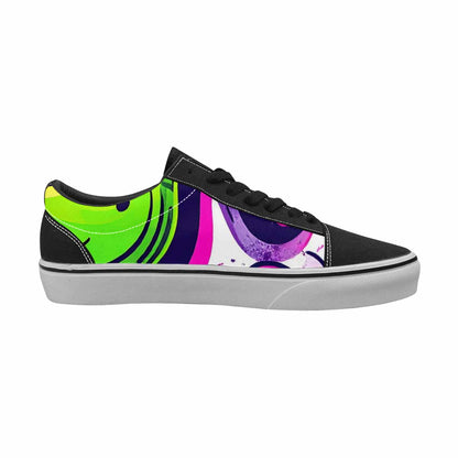 MEN'S Acid Wash Cartoon Canvas Lace-Up Grunge Sneakers