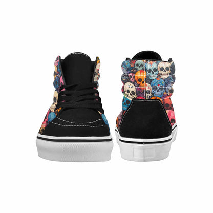 MEN'S Skulls (general) Skulls High Top Canvas Surreal Custom Shoes