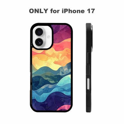 iPhone 17 Case — Glowing Camo Wave Camo, Custom Phone Case