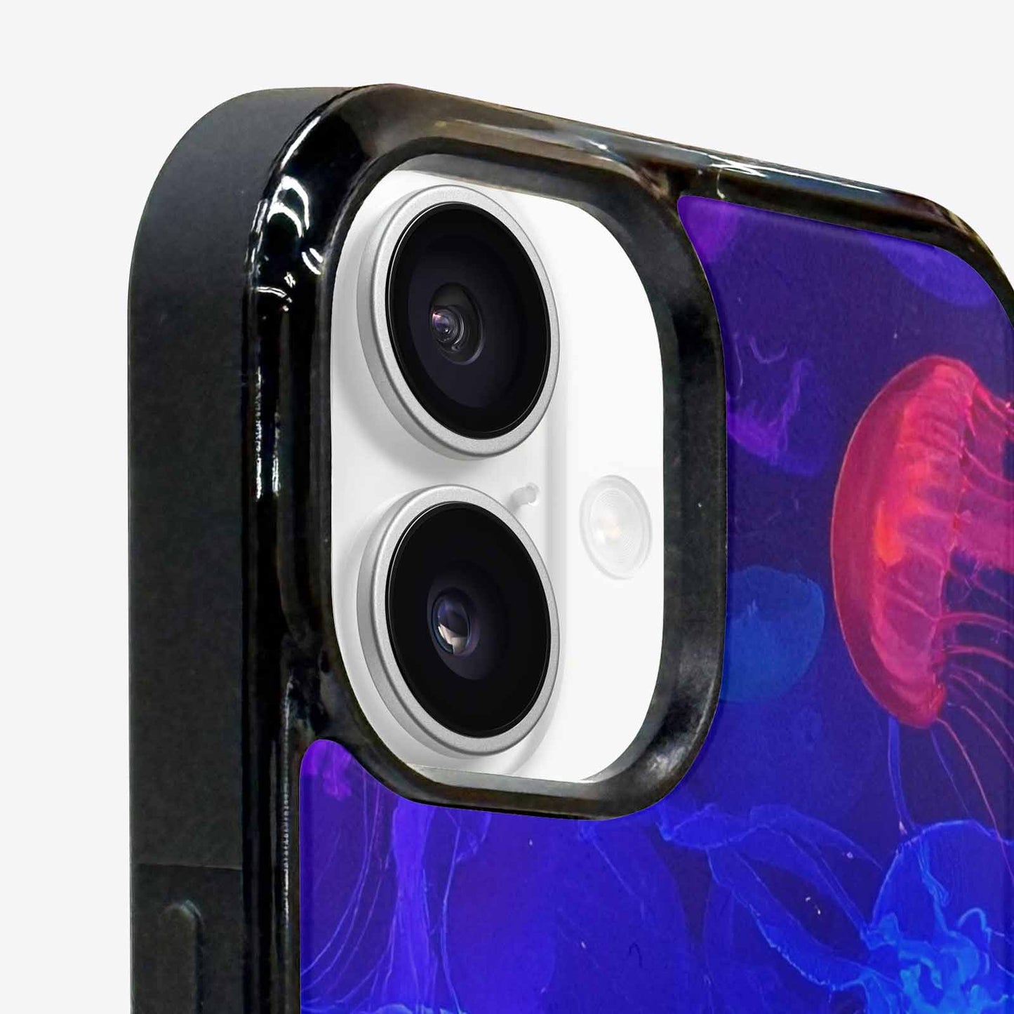 iPhone 16 Case — Jellyfish Glow Jellyfish Glow Pattern Hundreds, Custom Designed Case Cover