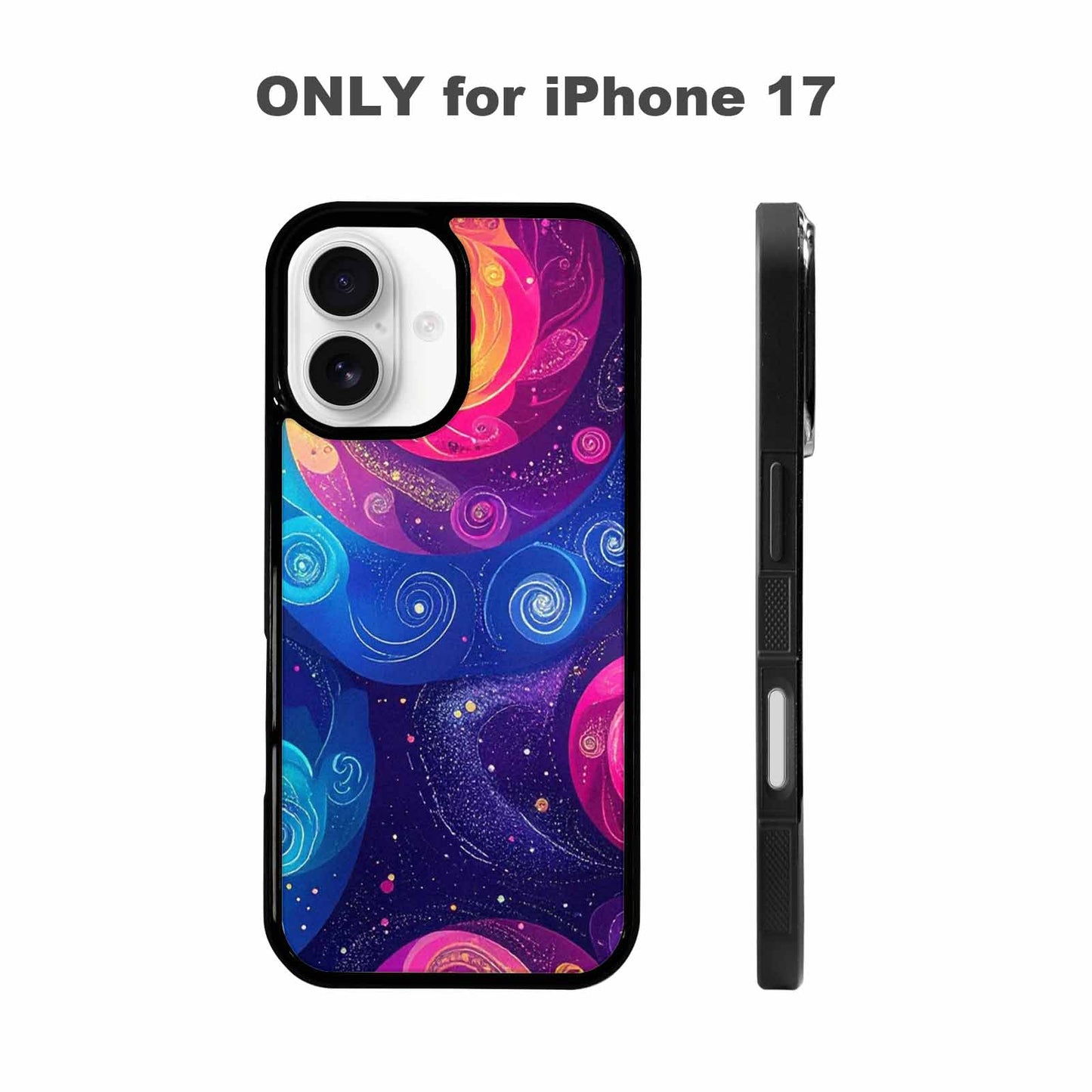 iPhone 17 Case — Rose Galaxy Art Seamless Galaxy Space, Custom Art Phone Cover
