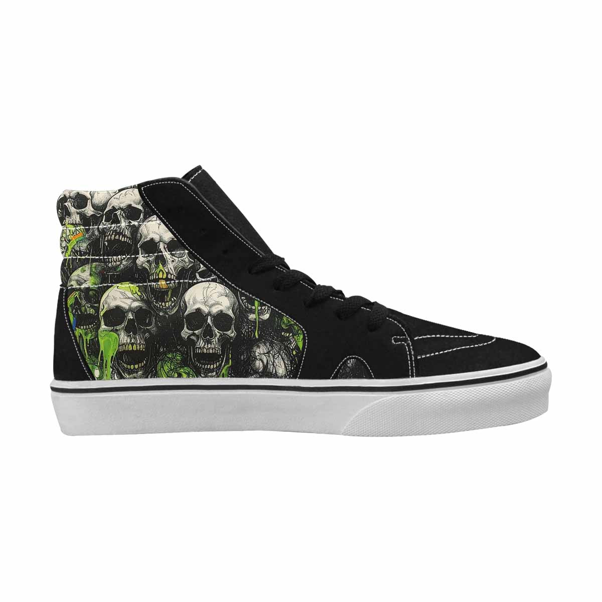 MEN'S Rainbow From Skull S High Top Canvas Dark Academia Custom Sneakers