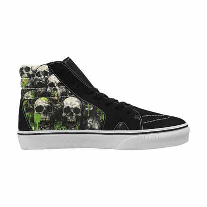 MEN'S Rainbow From Skull S High Top Canvas Dark Academia Custom Sneakers
