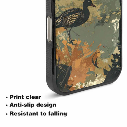 iPhone 16 Pro Case — Hunting Camouflage Pattern With Deer And, Custom Designed Case Cover