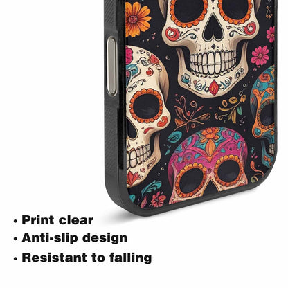 iPhone 16 Pro Case — Smaller Skulls Overlapping Seamless Pattern Of, Personalized Phone Case