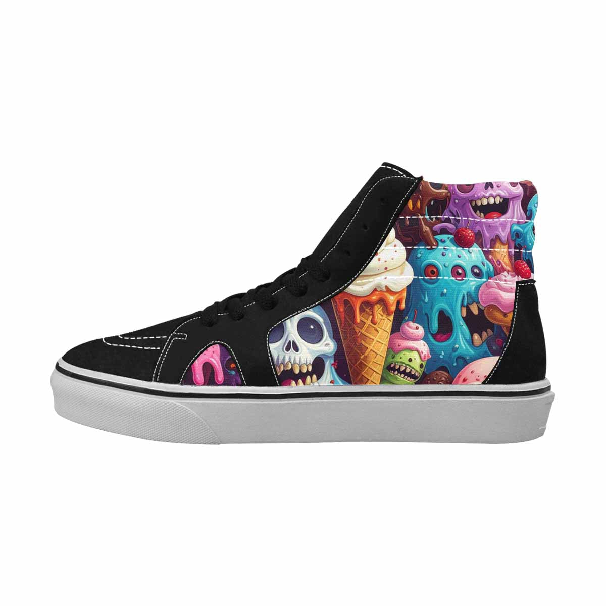 MEN'S Ice Cream Monsters  High Top Canvas Dreamlike Custom Shoes