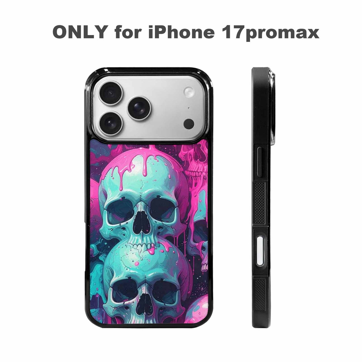 iPhone 17 Pro Max Case — Thousands Of Skulls Gothic Skulls, Custom Print Case Cover