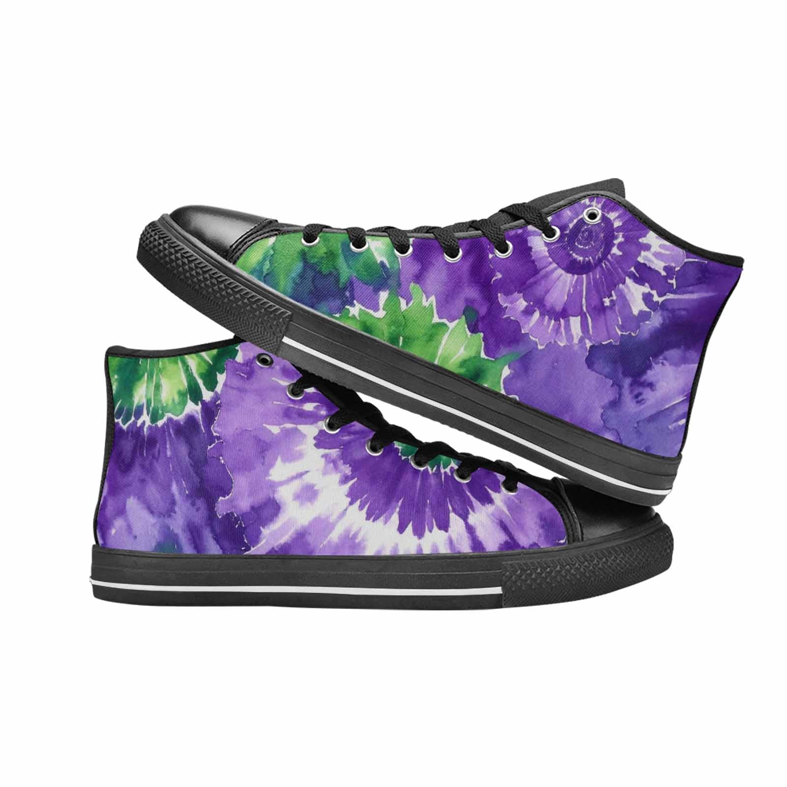 WOMEN'S Tie Dye - High Top Canvas Grunge Shoes