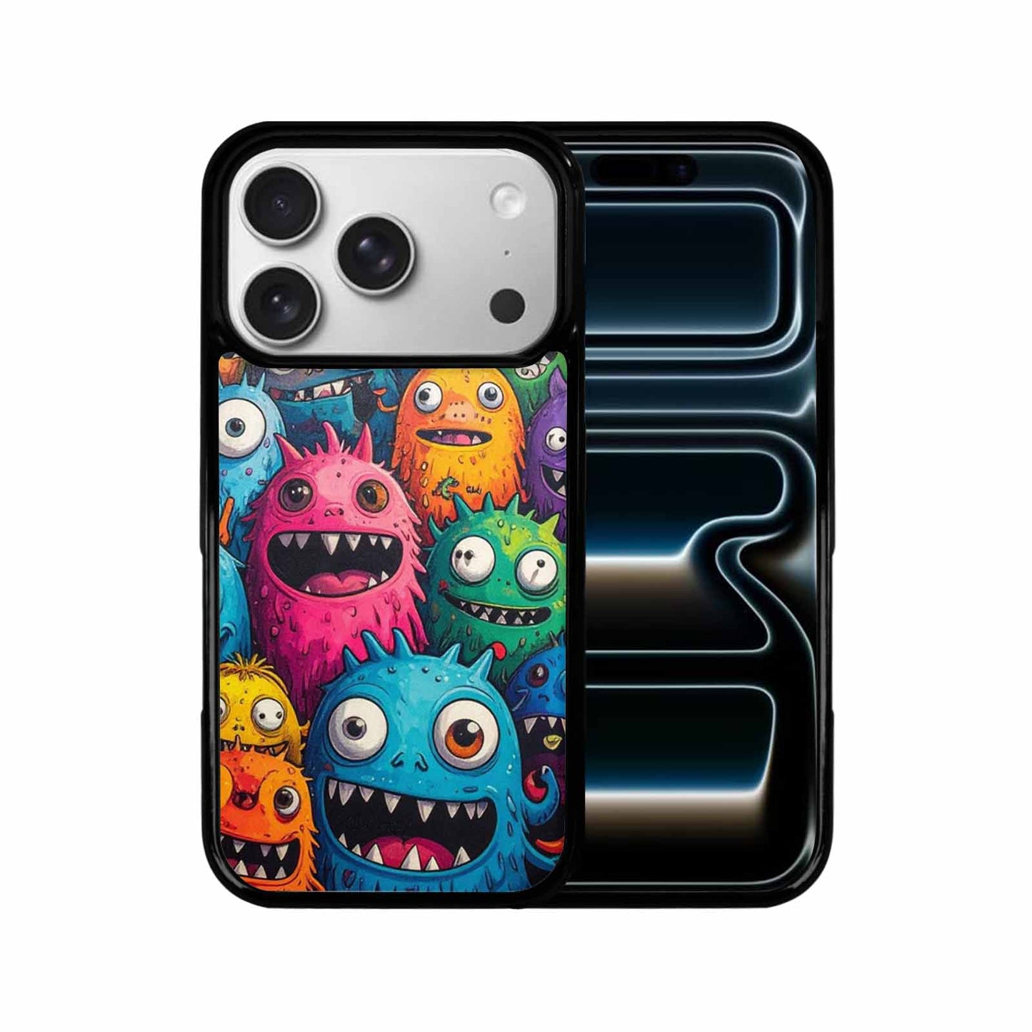 iPhone 17 Pro Case — Monsters General Cartoon Monsters Pattern Cartoon, Custom Art Phone Cover