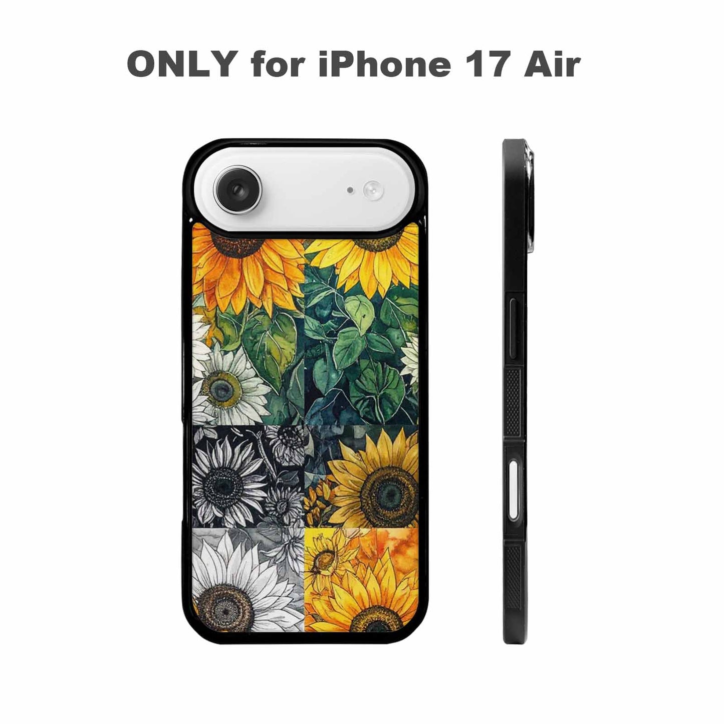 iPhone 17 Air Case — Small Sunflower Pattern Randomly Varying Floral, Custom Designed Case Cover