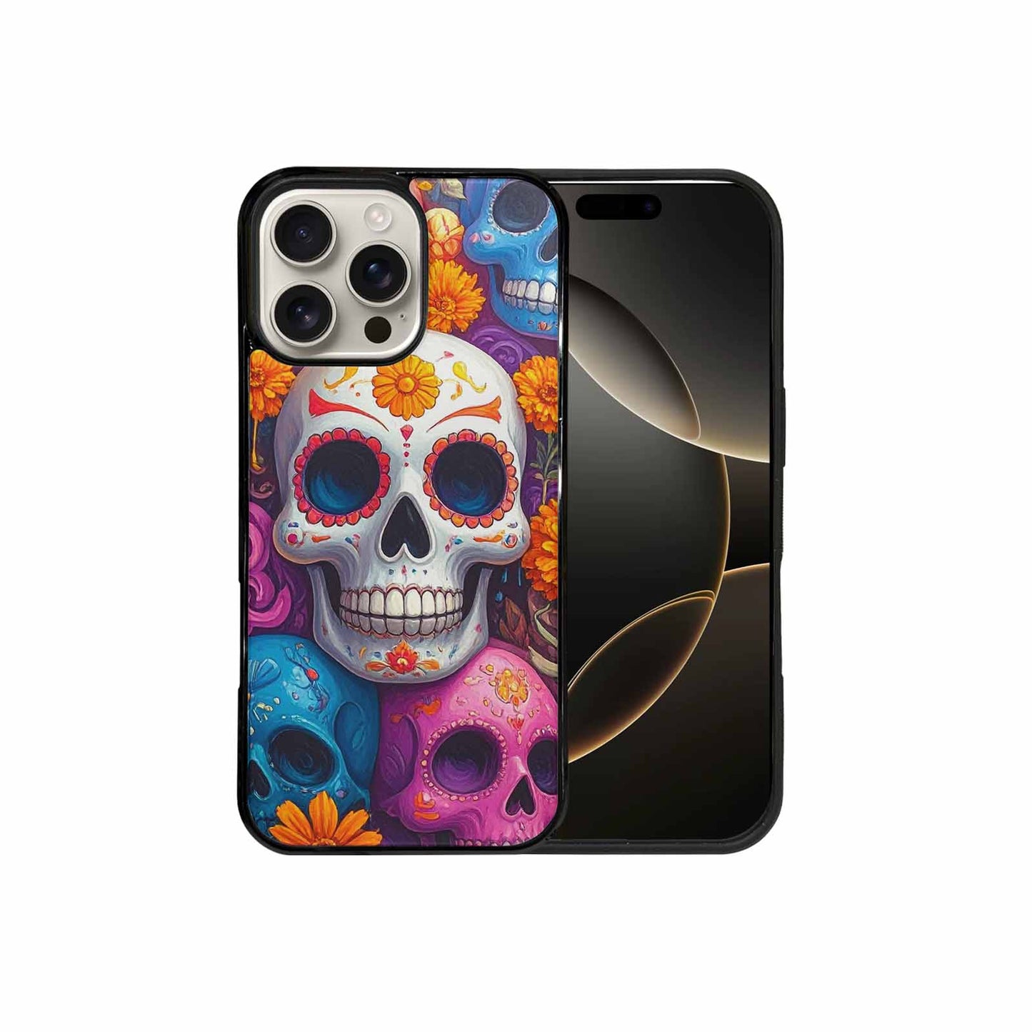 iPhone 16 Pro Max Case — Sugar Skullsmelting Sugar Skulls Cpn, Custom Art Phone Cover