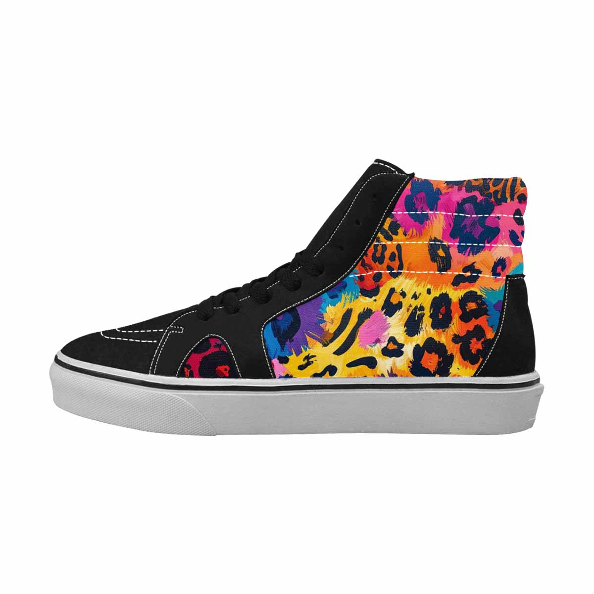 MEN'S Full Color Vibrant Animal High Top Canvas Dark Academia Sneakers