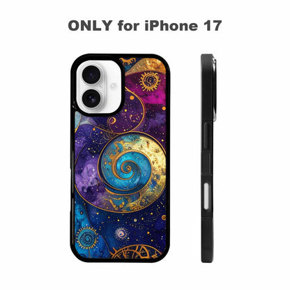 iPhone 17 Case — Steampunk Galaxy Art Seamless Galaxy Space, Custom Art Phone Cover