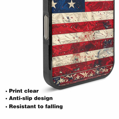 iPhone 16 Pro Max Case — American Flag Stars And Stripes Motif, Unique Phone Case Design