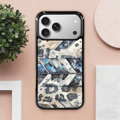 iPhone 17 Pro Max Case — Iridescent Leopard Print Animal Print, Original Design Phone Case