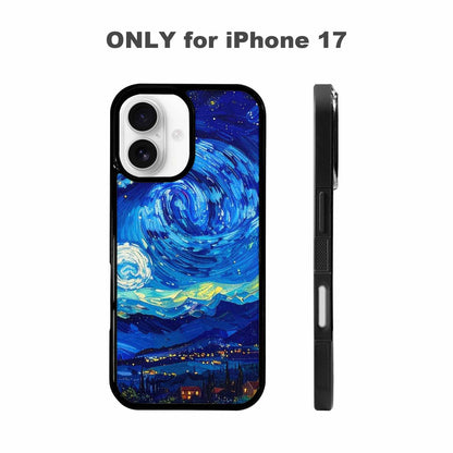 iPhone 17 Case — Starry Night Van Gogh Galaxy Space, Custom Printed Phone Case