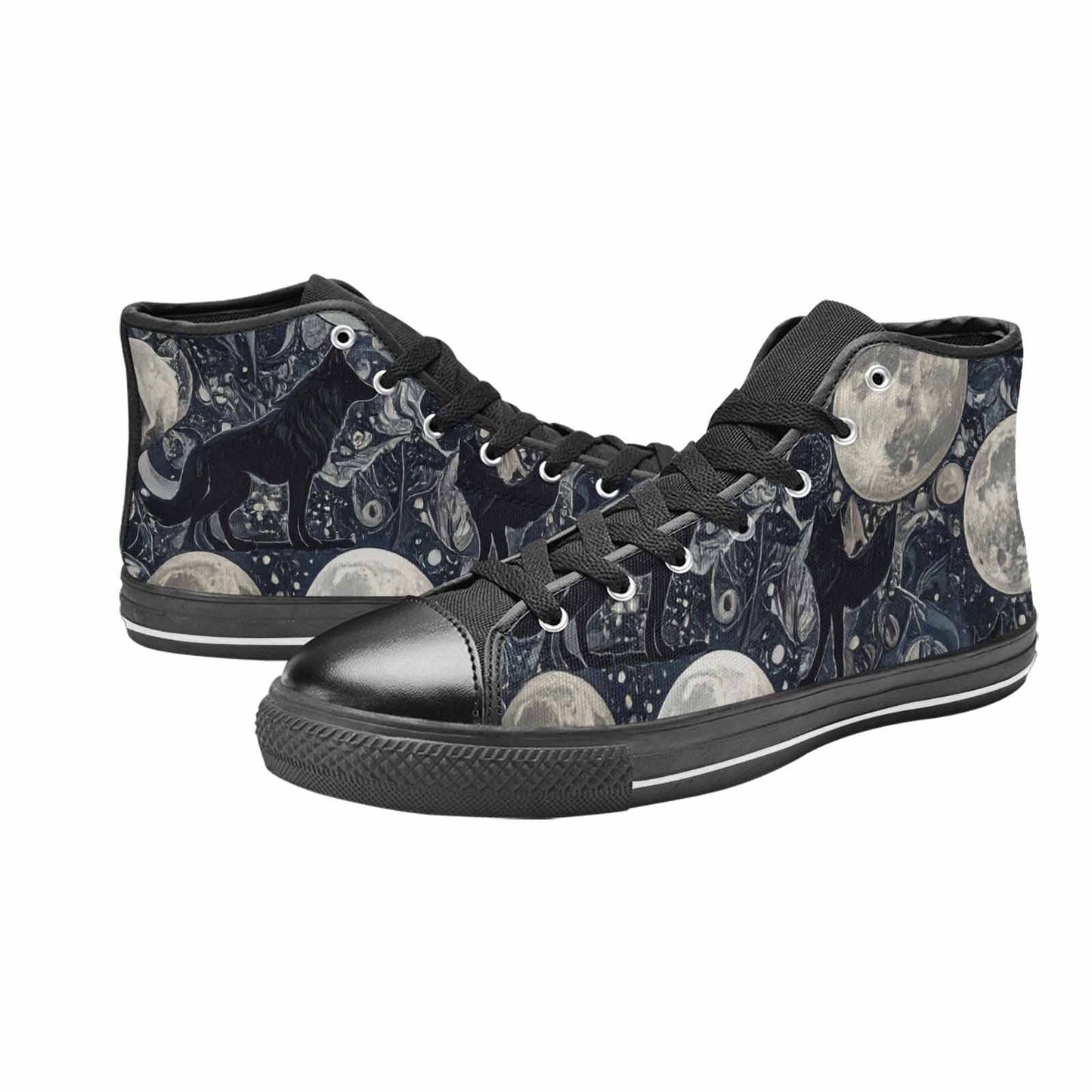 MEN'S Wolves Everywhere Collage High Top Canvas Y2K Custom Shoes