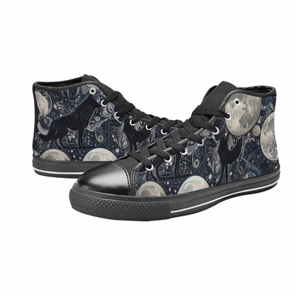 MEN'S Wolves Everywhere Collage High Top Canvas Y2K Custom Shoes