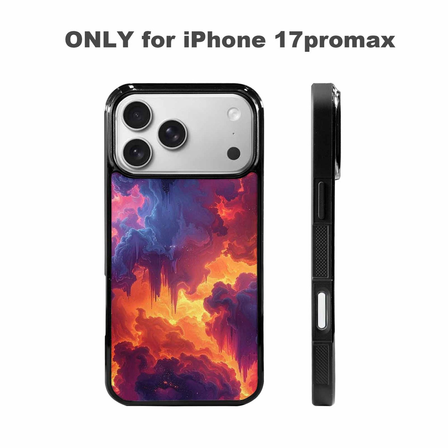 iPhone 17 Pro Max Case — Seamless Tileable Pattern Of Galaxy Space, Custom Printed Phone Case