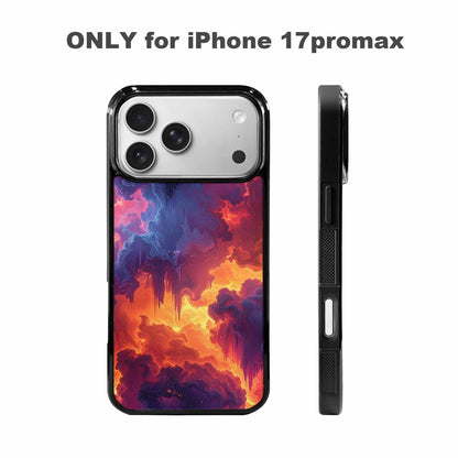iPhone 17 Pro Max Case — Seamless Tileable Pattern Of Galaxy Space, Custom Printed Phone Case