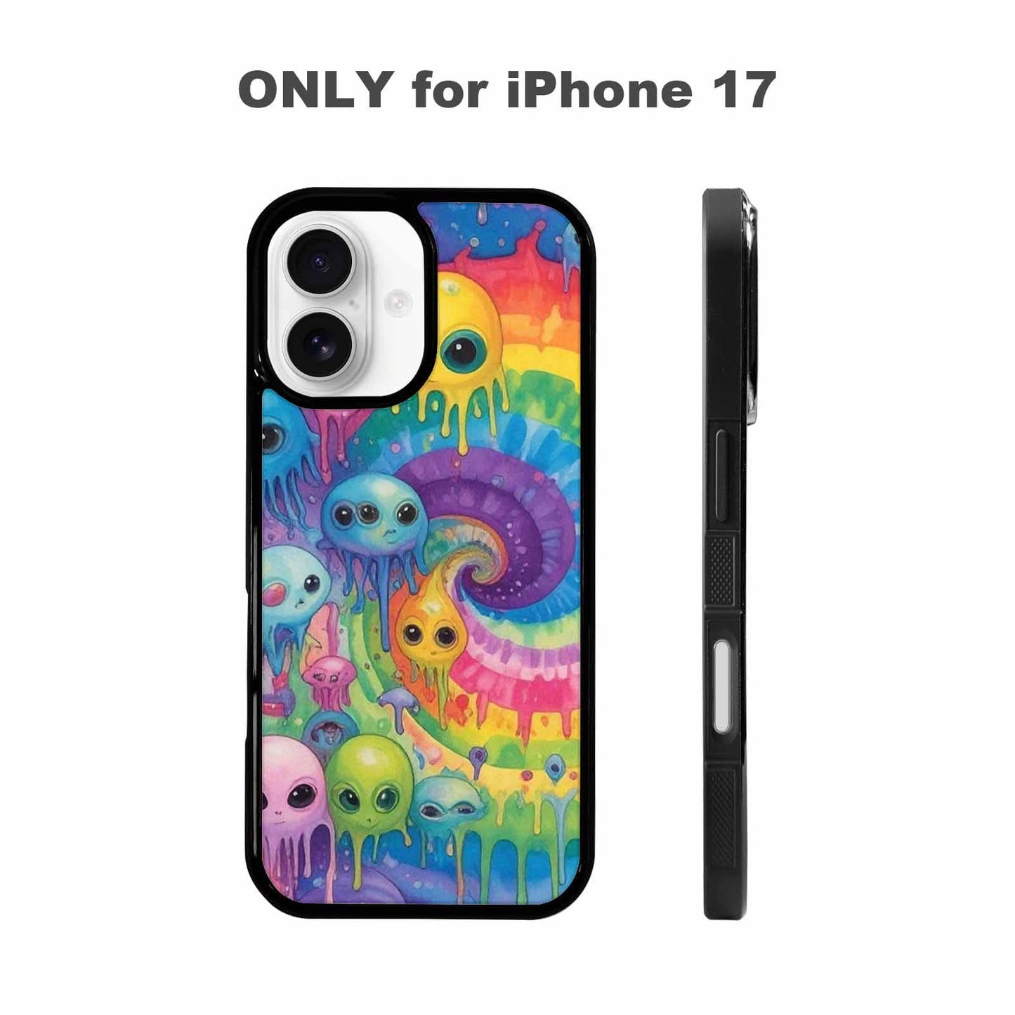 iPhone 17 Case — Aliens Tie Dyemelting Aliens Tie Dye, Personalized Phone Case