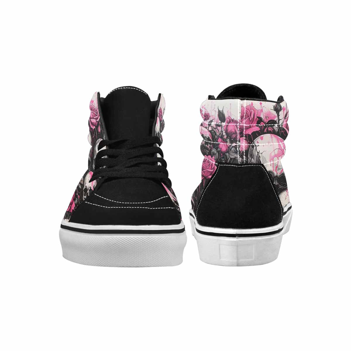 MEN'S Skull Roses High Top Canvas Aesthetic Custom Shoes