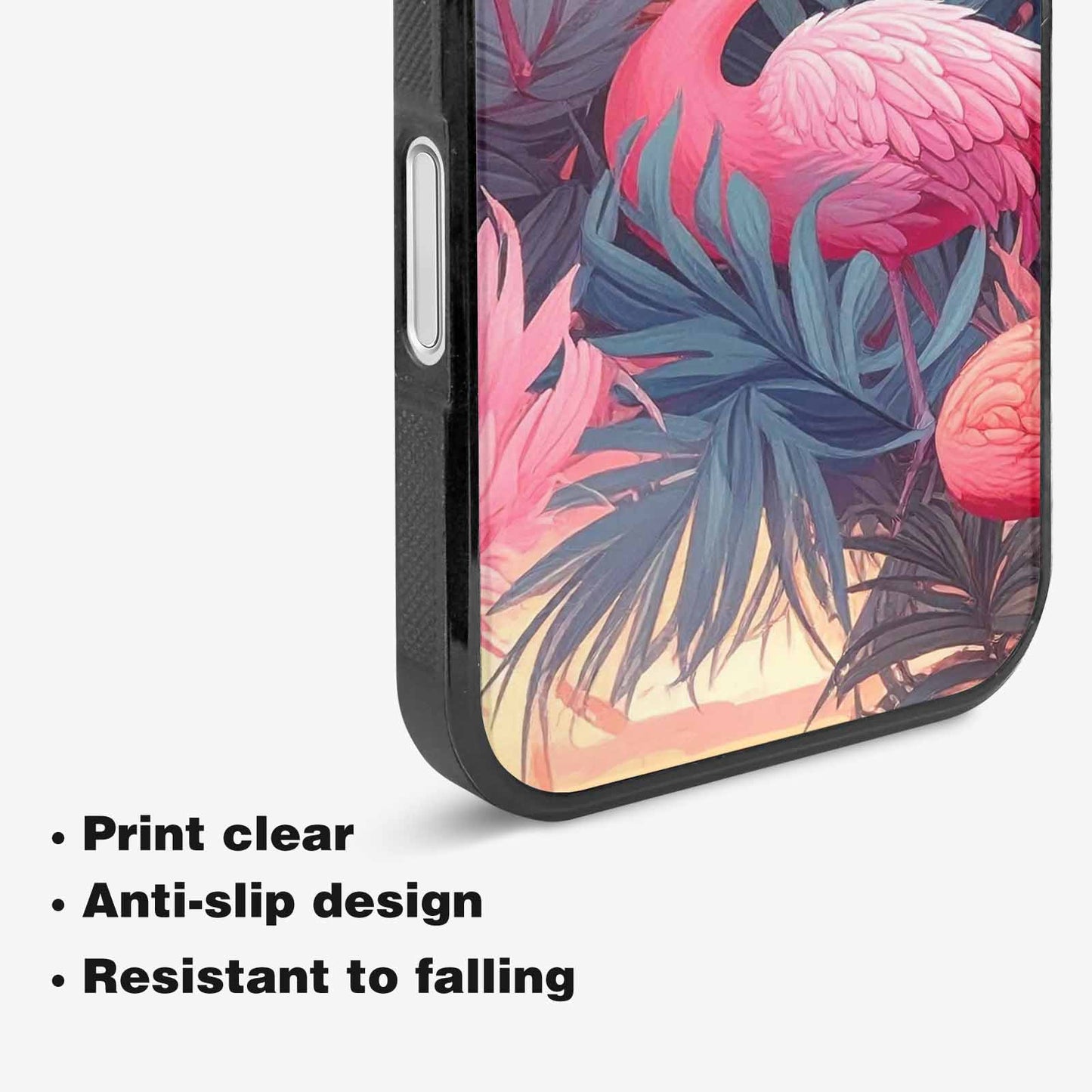 iPhone 16 Case — Flamingo Tropical Flamingo Tropical Pattern Hundreds, Custom Printed Phone Case